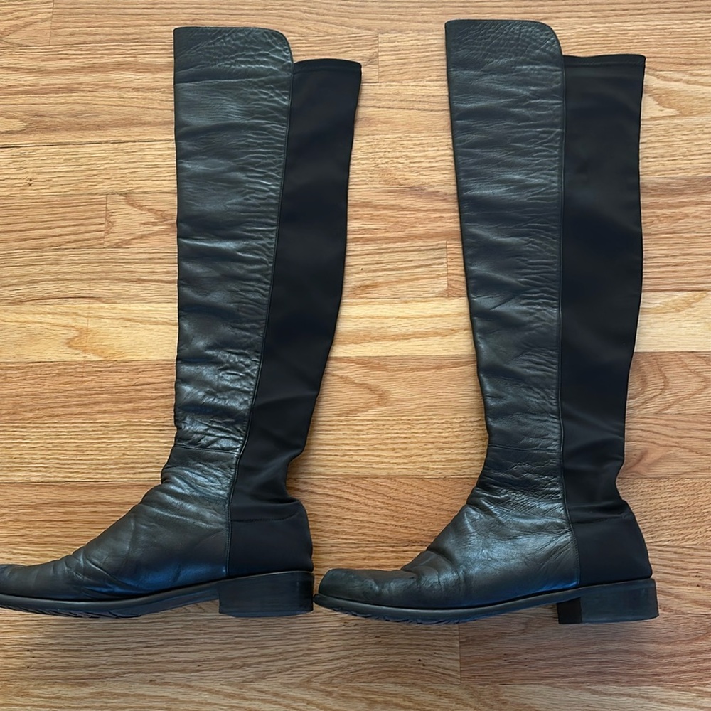 Stuart Weitzman icon 5050 Collection over the knee boots.